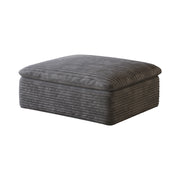 Divano modulare in tessuto con imbottitura in schiuma e design componibile - grigio scuro