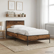 Struttura letto con testata Legno antico 80 x 200 cm 8009109
