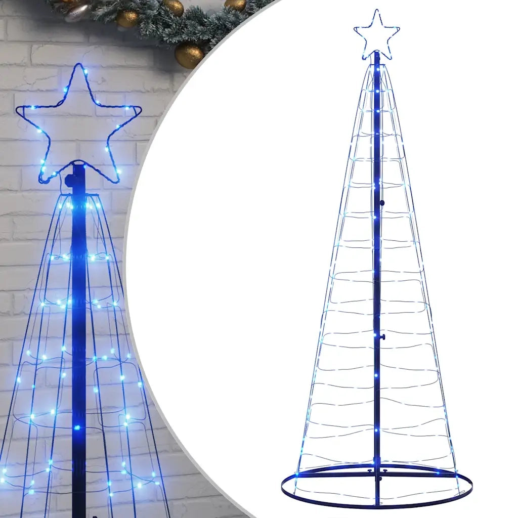 Albero di Natale a LED-Luci decorative natalizie 200 LED Blu 182 cm