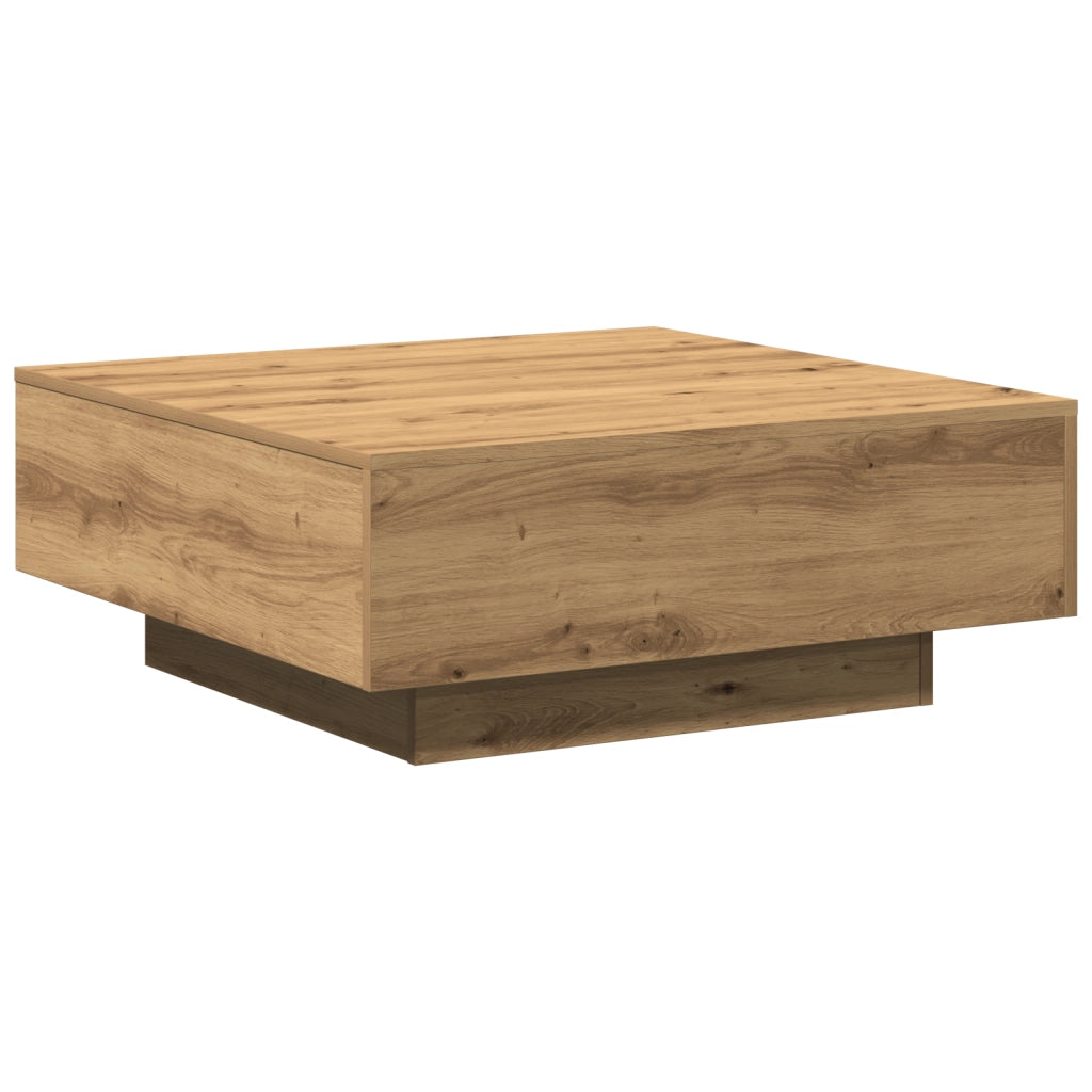 Tavolino da caffÃ¨ Rovere Artigianale 80x80x31 cm Legno massello