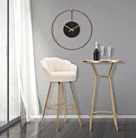 Sgabello Bar Vienna Crema Cm 55X53X110