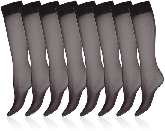 Calze per ginocchia per donna - Materiale nylon trasparente - Comfortevole forma - Materia leggero - Design sexy - Adatto per misura 35-40 - Calze per ginocchia