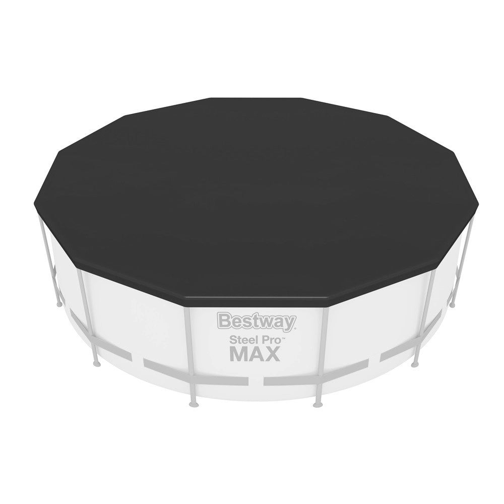 Trade Shop - Telo Copripiscina Telone Copertura Piscina Con Struttura 366cm Con Fori Drenaggio 58037 -