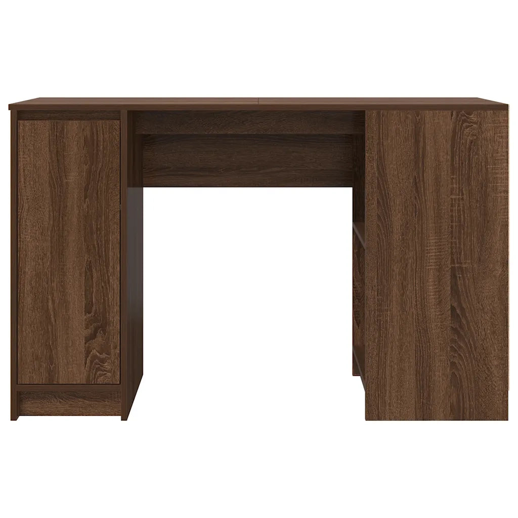 Scrivania Rovere Marrone 120x42x76 cm in Legno Multistrato