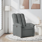 Divano Sedia-Poltrona reclinabile in tessuto grigio scuro 406627