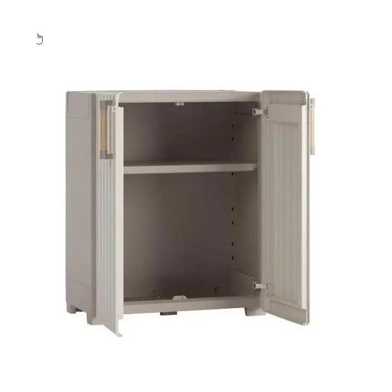 Armadio Keter Groove basso sabbia/beige cm 80x45x98 h