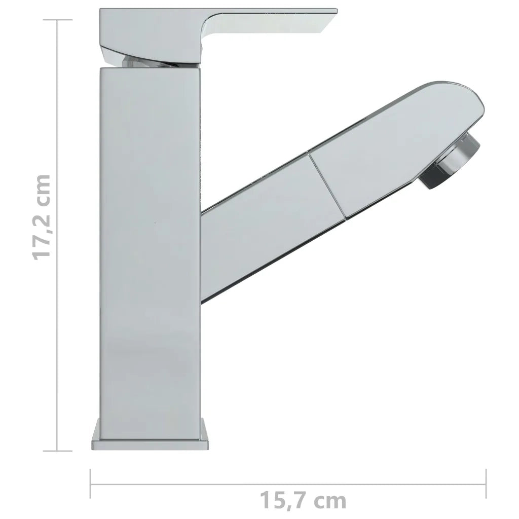 Rubinetto Lavabo da Bagno-Rubinetto da lavandino Estraibile Finitura Cromo 157x172 mm