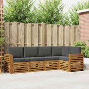 Set divano sezionale con cuscino 5 pcs Naturale e Antracite 3374817