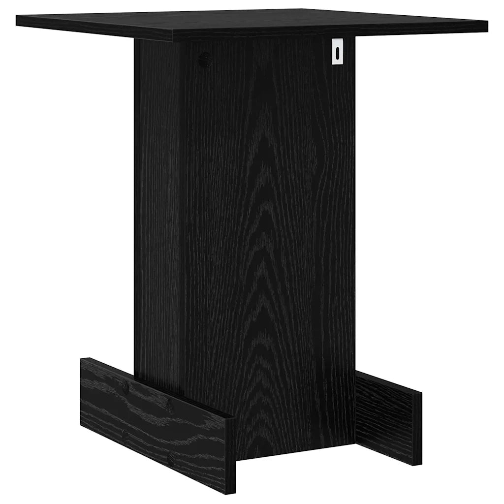 Tavolino Rovere Nero 44,5 x 45 x 55 cm Legno multistrato 891217
