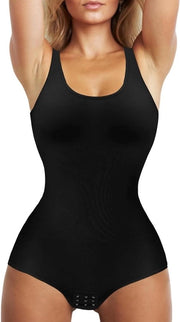 Corsetto Shapewear per Donne con Controllo della Pancia, Cintura Senza Nodo, Sollevamento della Caviglia, Vestito della Cintura, Postpartum (Nero)