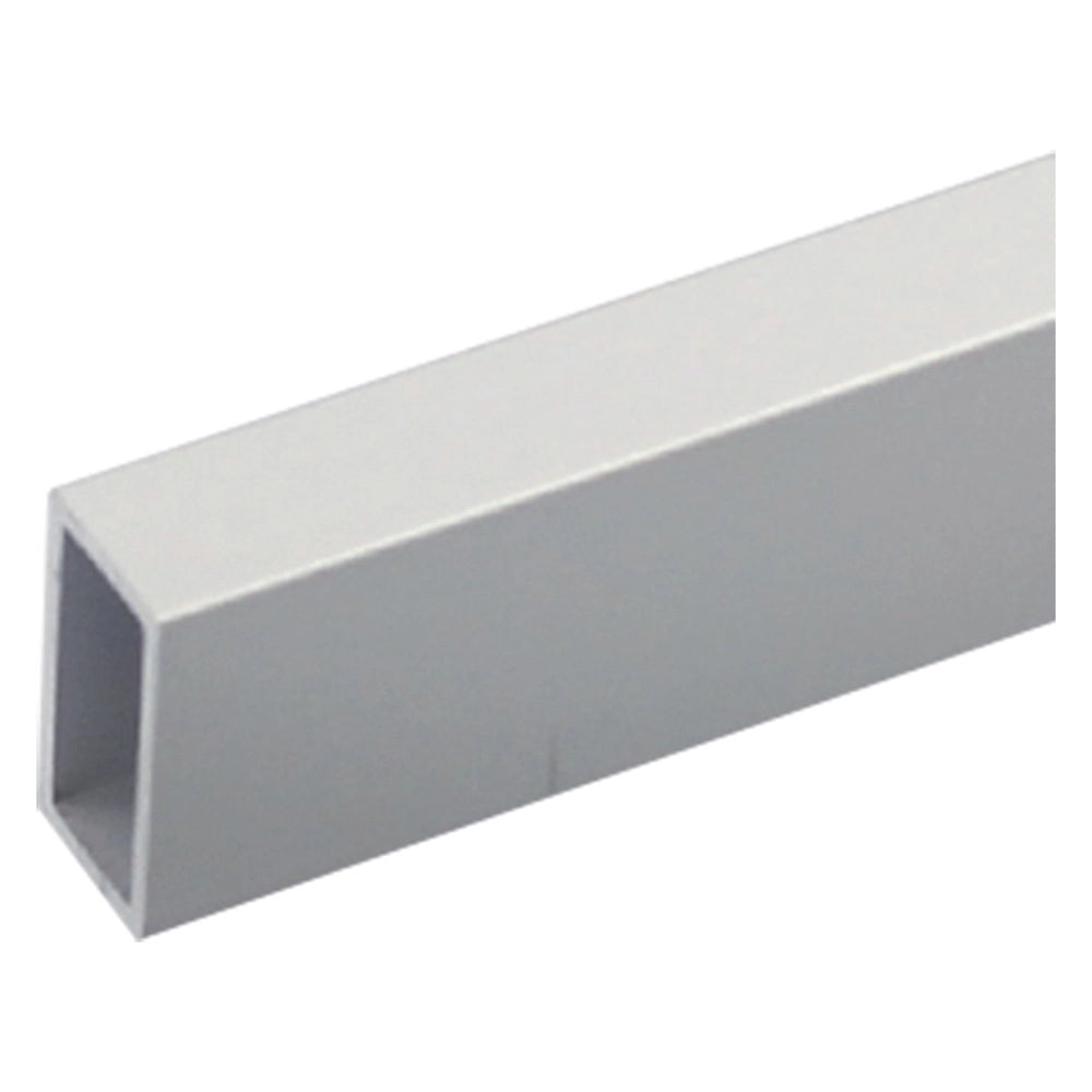 PROFILO PER FAI DA TE TUBO RETTANGOLARE mm 20 x 10 x 1 - mt 2 col.argento- 8 pezzi  - UNIKO