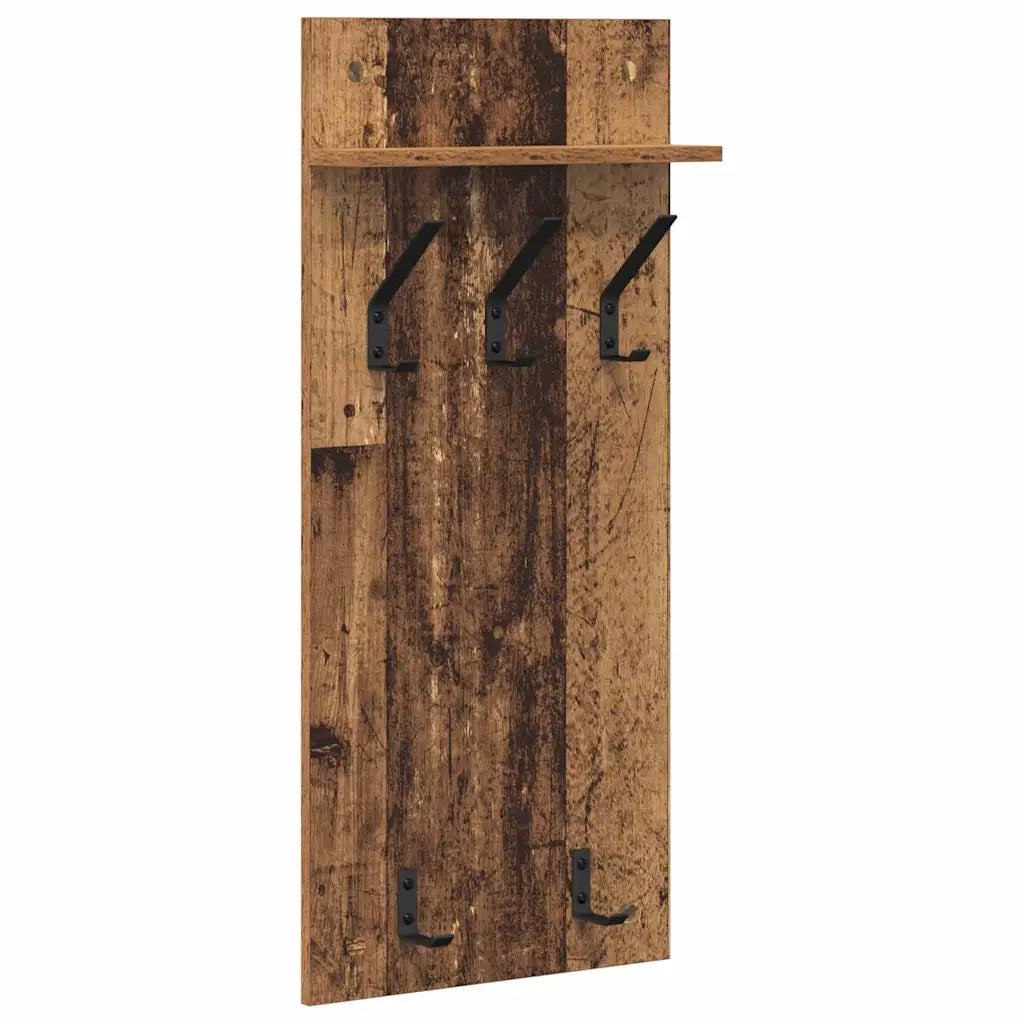 Appendiabiti a muro Legno vecchio 40 x 10 x 90 cm CFW9814487