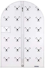 Hanger per abiti per bambini con tema orso teddy in bianco, 76 cm
