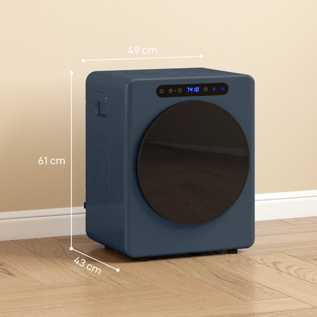 Asciugatrice 5kg 1000W ¨C zephmum ¨C Blu Acciaio Inox