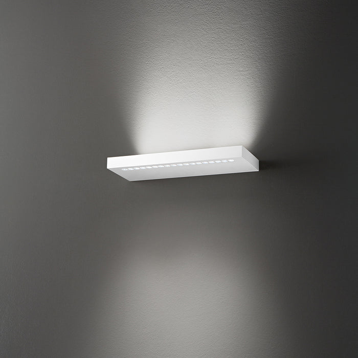 Applique Moderna Bed Metallo Bianco Led 22W 3000K