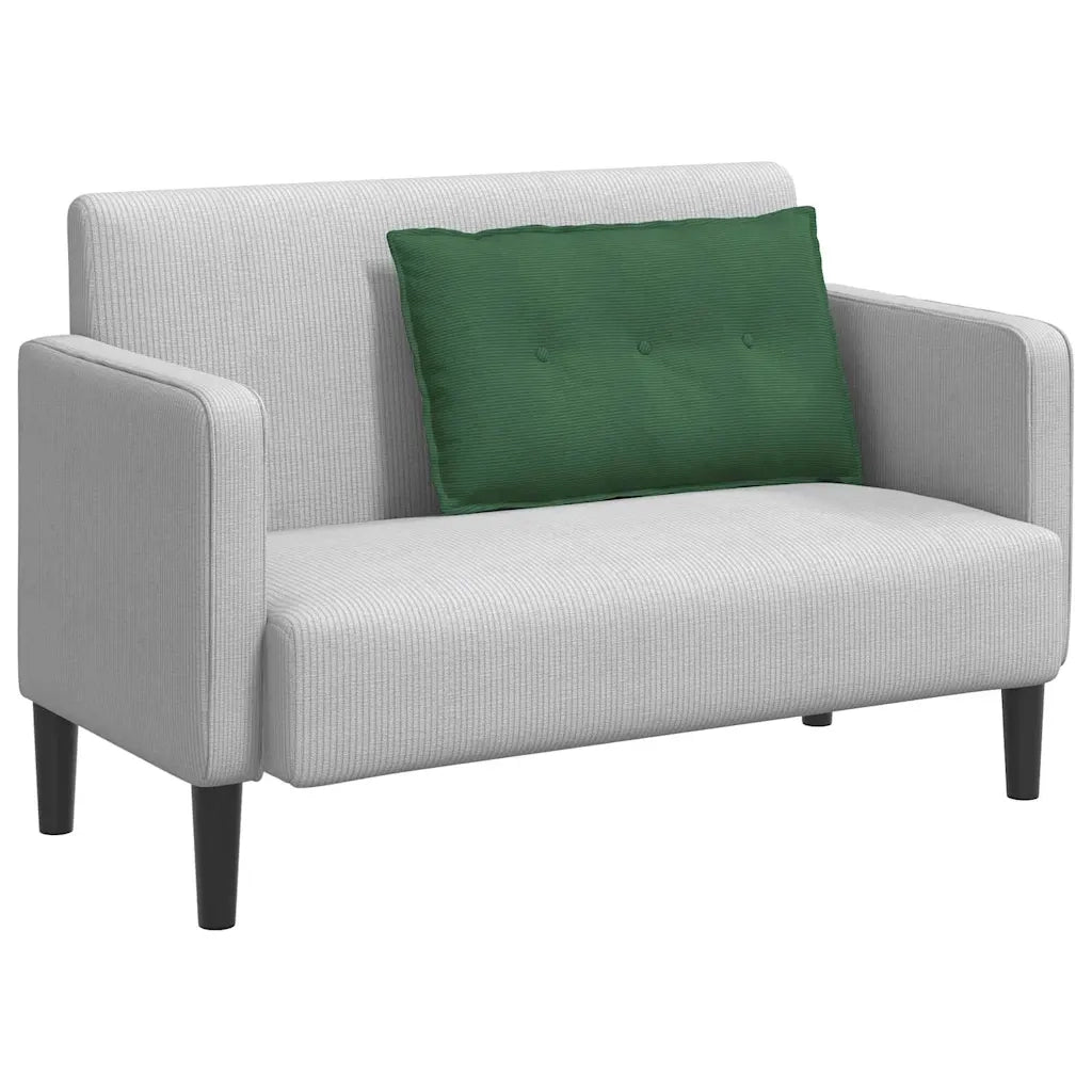 Cuscino per Schiena | Cuscino dorsale Verde Giungla 80 x 50 cm Tessuto in Cords