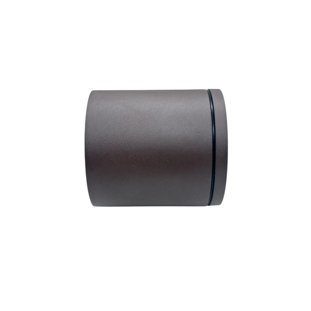 FARETTO DA SOFFITTO PLAFONIERA PER ESTERNO CILINDRICO IN ALLUMINIO ROSSO RUGGINE CON ATTACCO GU10 - ELEGANZA ED EFFICIENZA ENERGETICA