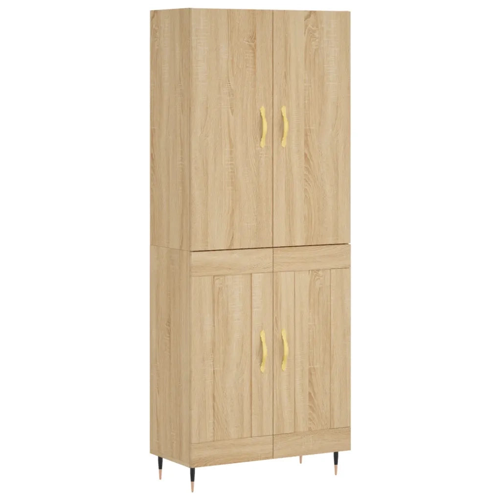 Credenza Rovere Sonoma 69,5x34x180 cm in Legno Multistrato 3195774