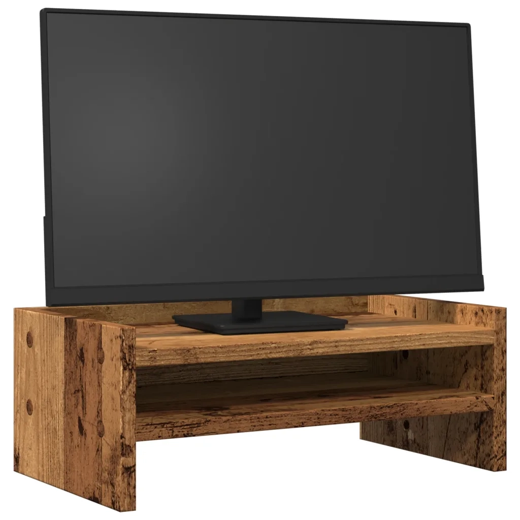 vidaXL Supporto Monitor Legno Vecchio 42x24x16 cm in Truciolato