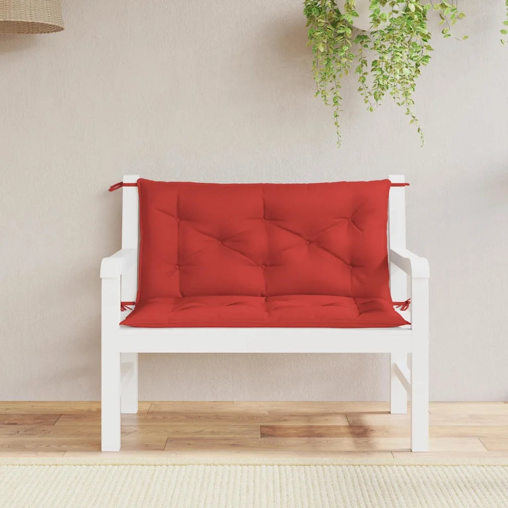 Cuscino per Panca Rosso 100x(50+50)x7cm in Tessuto Oxford 314998