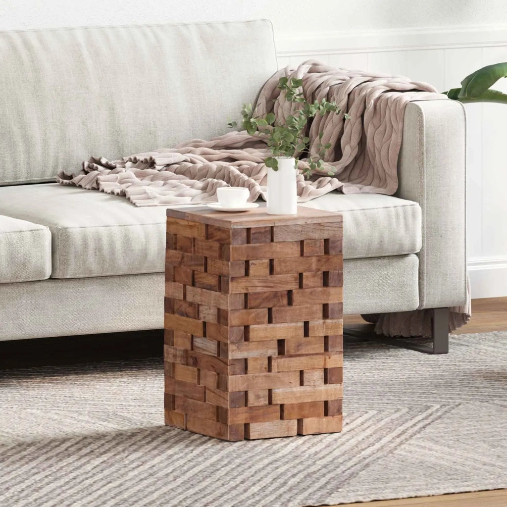 Pouf Naturale 29 x 29 x 48 cm Legno massello di recupero 42012388