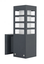 Applique esterna alluminio E27 grigio scuro IP54 SU-MA RADO III