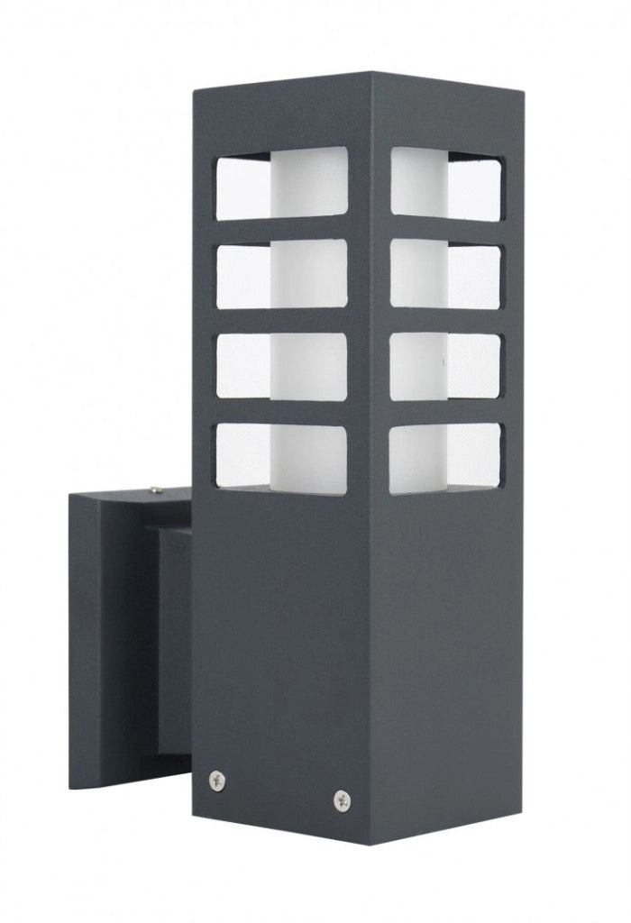 Applique esterna alluminio E27 grigio scuro IP54 SU-MA RADO III