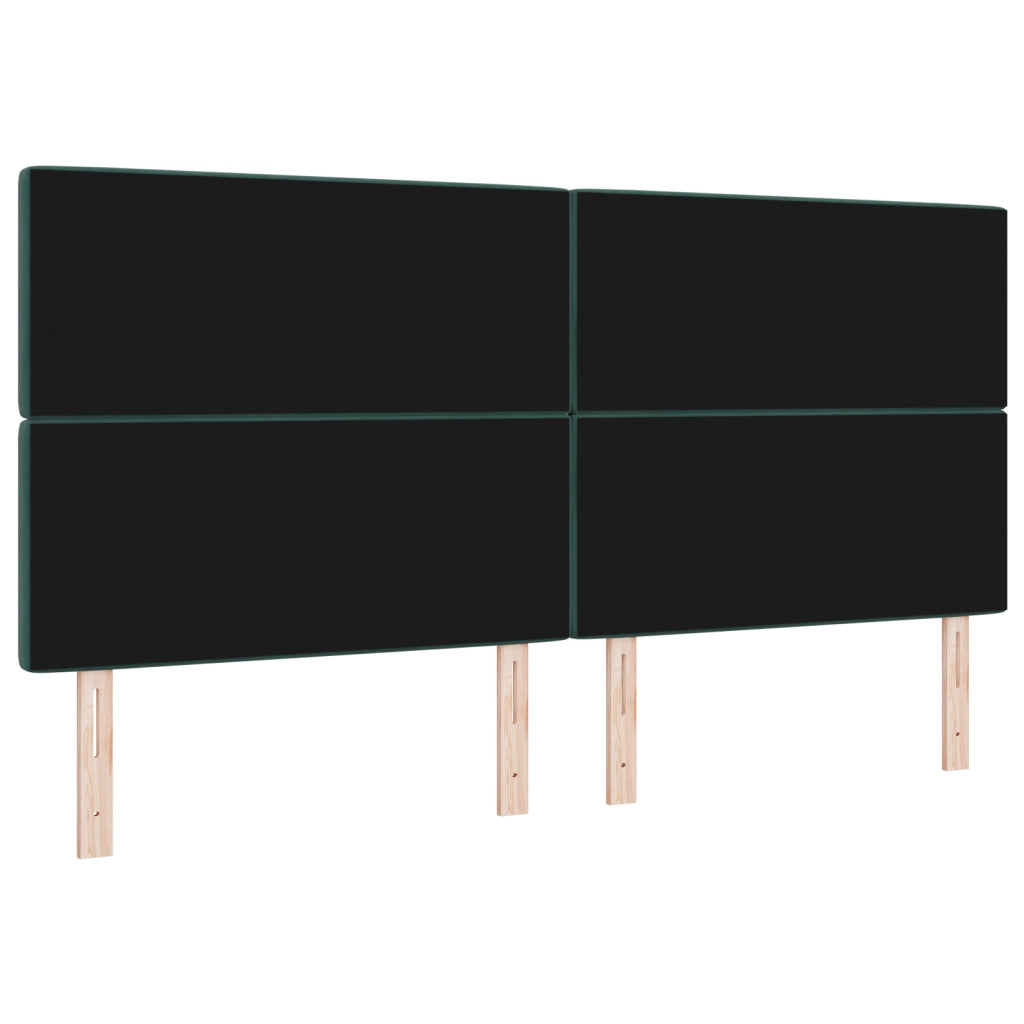Testiera LED Verde Scuro 100 cm Velluto