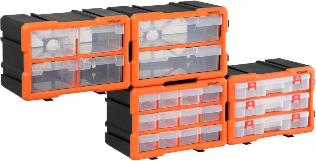 Box Portaminuterie Organizer espandibile 72 scomparti Contenitore Minuterie Utensili Officina