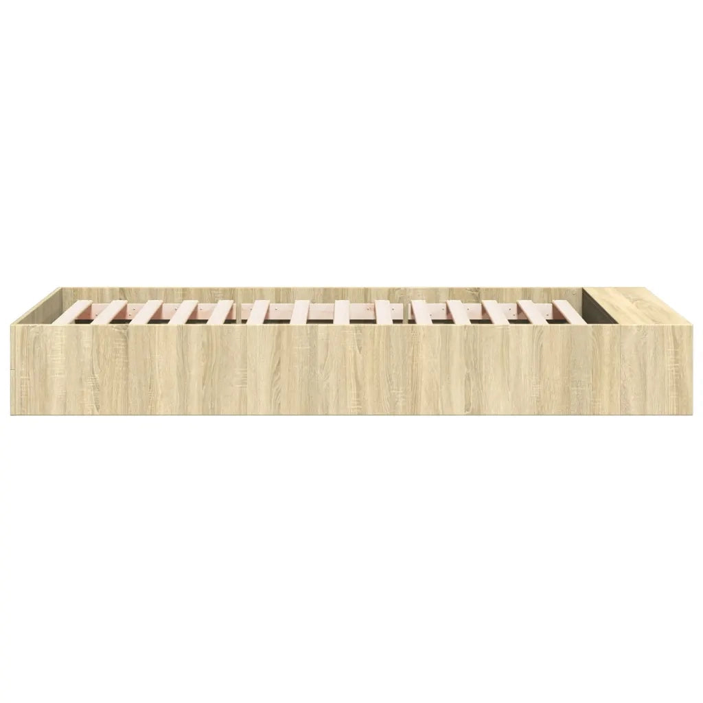 Giroletto-Struttura Letto Rovere Sonoma 75x190 cm in Legno Multistrato 964520