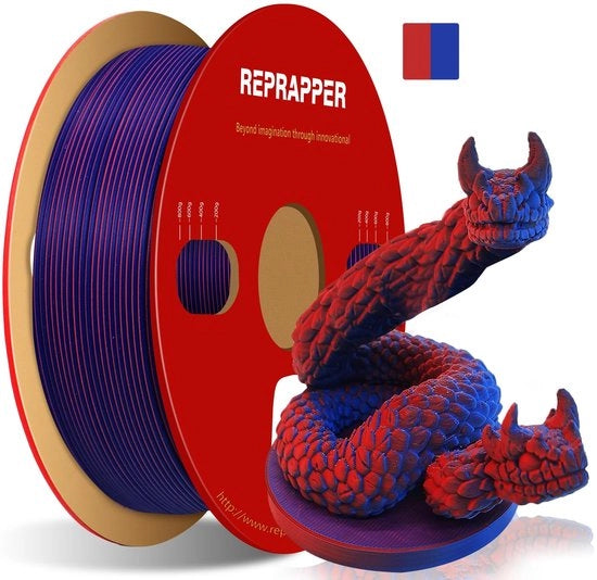 Filamento PLA a matte per stampa 3D a due colori - 1,75 mm - 1 kg