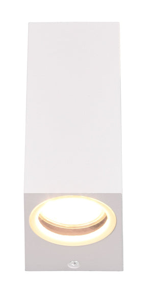 Applique da Esterno Attacco GU10 in Alluminio Pressofuso Bianco Opaco