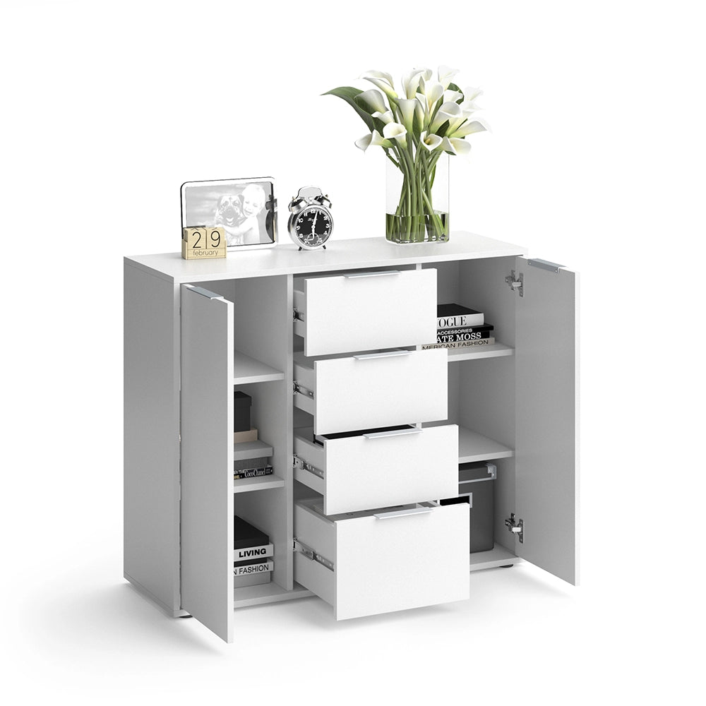 Vicco Cassettiera per camera da letto Bianco 35 x 84 cm