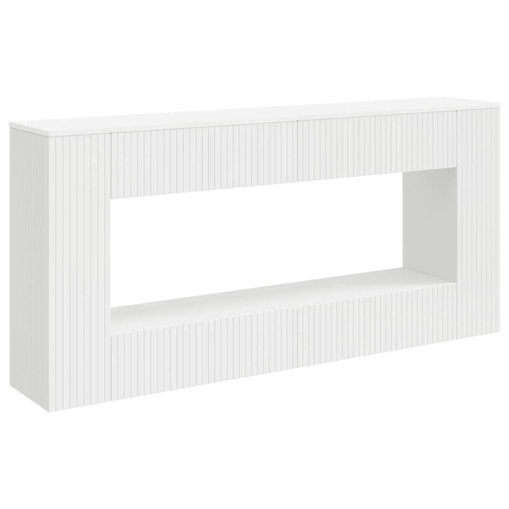 Tavolo consolle Bianco 155 x 29 x 74 cm Legno ingegnerizzato