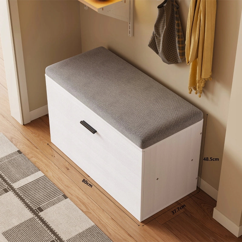 Moderno mobile porta scarpe con seduta – panca per l'ingresso, bianco stile loft