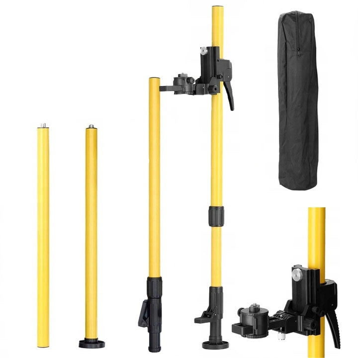 Asta Telescopica 365 cm con Treppiede – Alluminio, Filettatura 1/4" | Altezza Regolabile, Leggera e Portatile