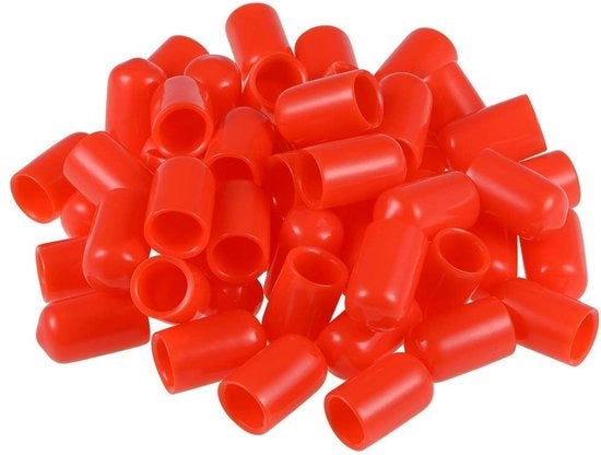 Capociglia in gomma 100 pezzi - 6 mm ID - Protezioni cavi flessibili - Materiale PVC morbido - Resistente alla polvere - Lunga durata