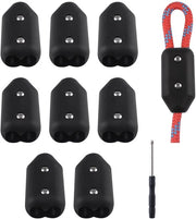 Touwklem per 8 pezzi - Clip per cavo in plastica - Adatto per cavi in nylon da 9-10 mm - Robusto - Facile da installare - Clip per cavo