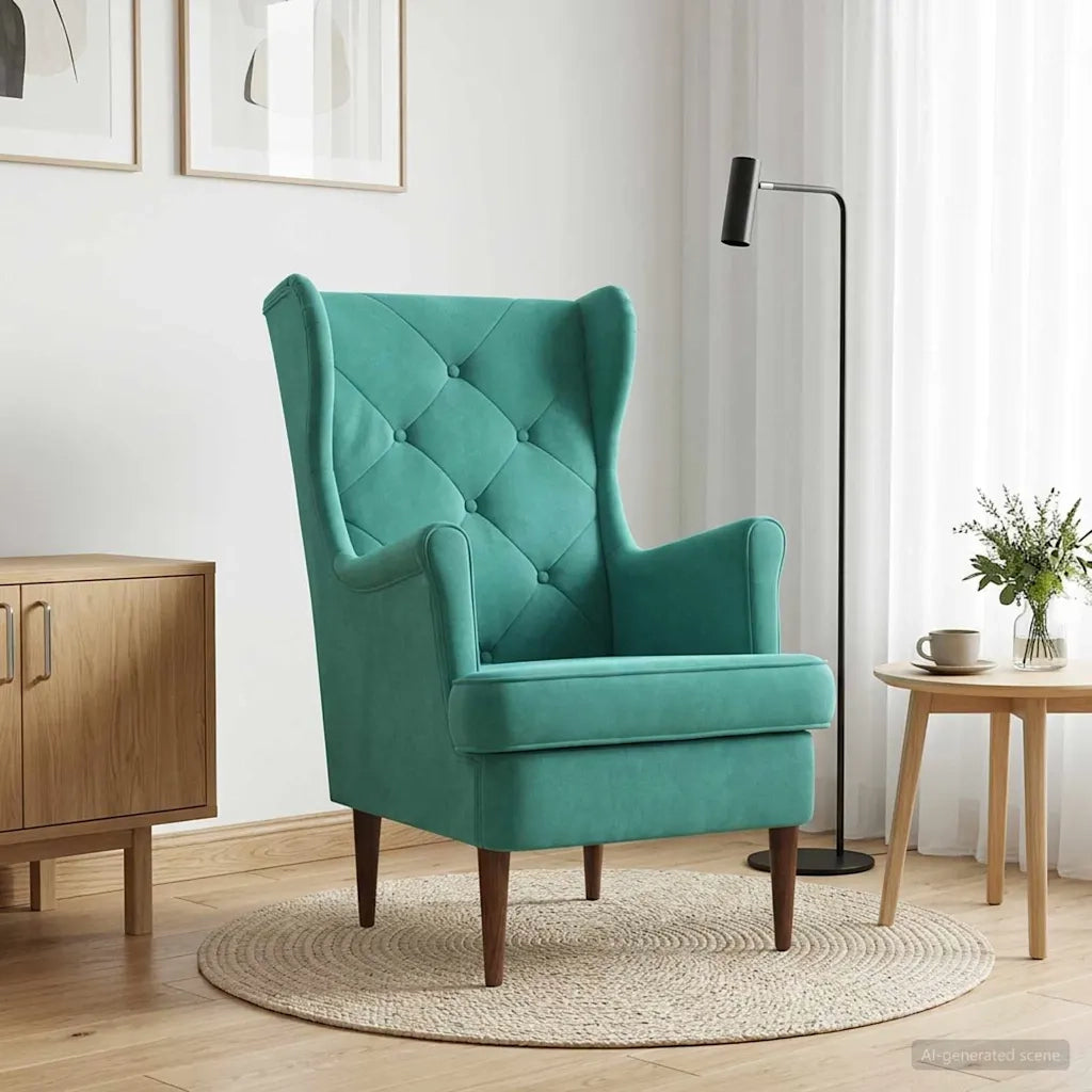 Poltrona Turchese Velluto 42029917