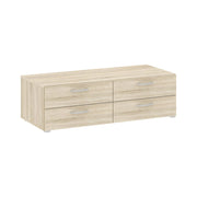 Cassettiera Gignod, Settimino multiuso, Comò camera da letto, Mobile con cassetti, 111x52 h35 cm, Rovere