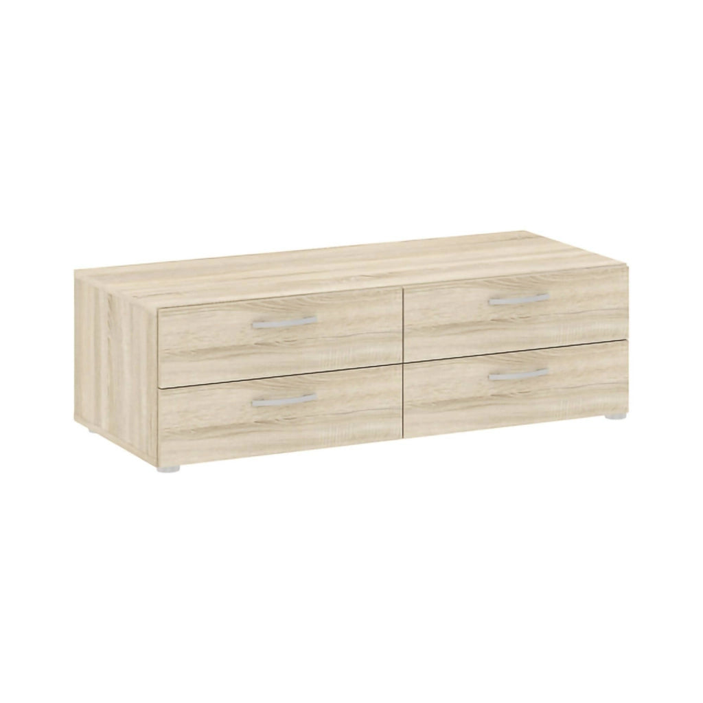 Cassettiera Gignod, Settimino multiuso, Comò camera da letto, Mobile con cassetti, 111x52 h35 cm, Rovere