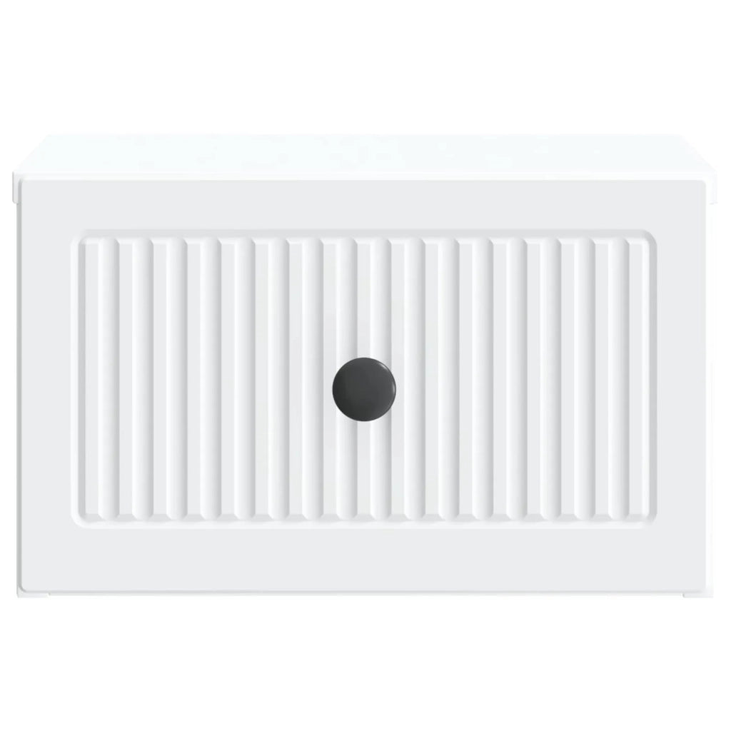 Set di 2 Comodini | Armadio da Notte | Mobiletto da notte a muro Bianco 33 x 34,5 x 20 cm