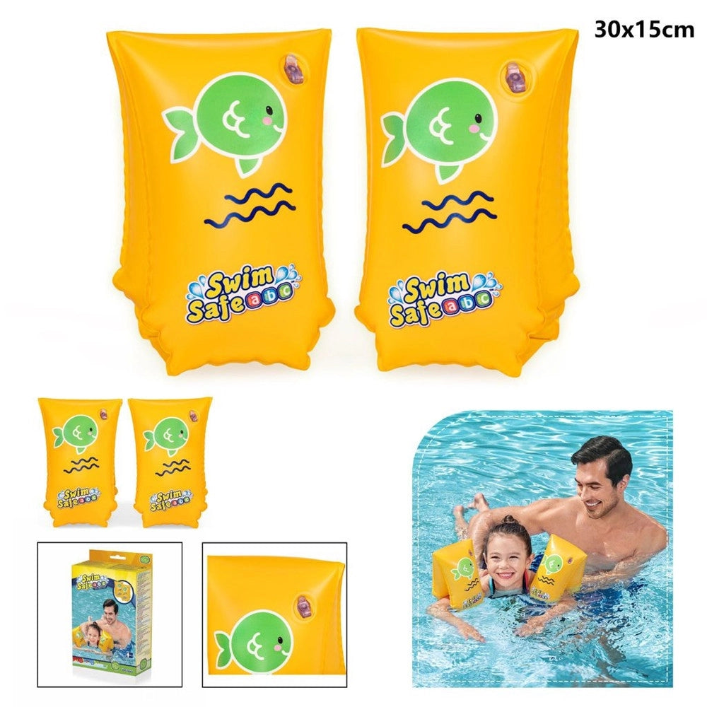 Trade Shop - Braccioli Maxi Swim Safe Abc Step C 30 X 15 Cm Eta' 5-12 Anni Mare Piscina 32110 -