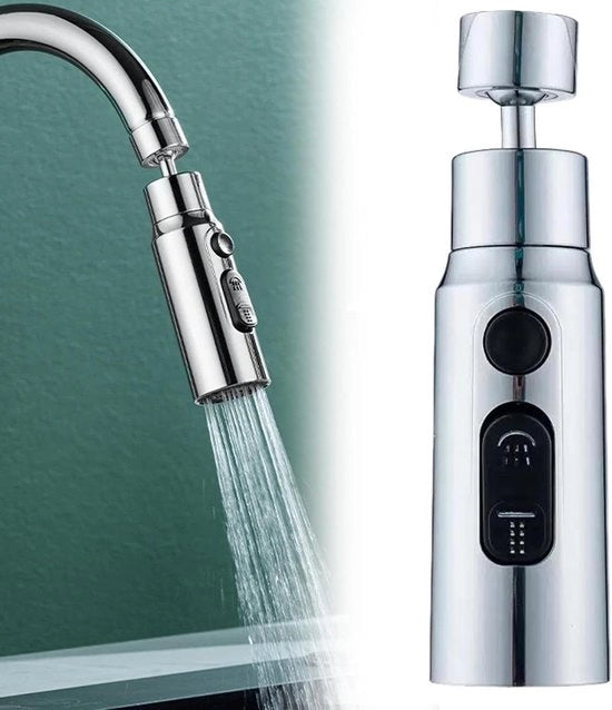 Sistema di Spruzzo per Rubinetto Cucina con 3 Posizioni - Versione a Connettore in Ottone - Adatto per Rubinetto Cucina con Estremità di Spruzzo Ritraibile.