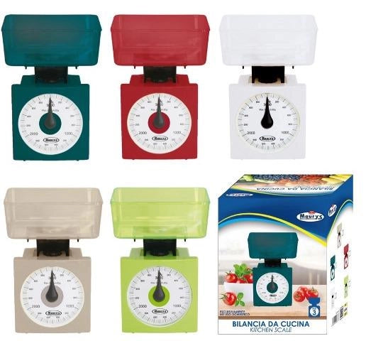 MAURY'S BILANCIA MECCANICA DA CUCINA PORTATA PORTATA 3KG