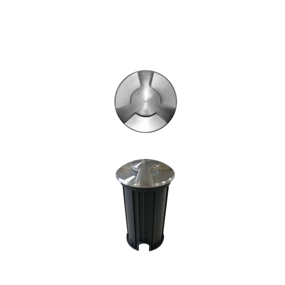 Beneito & Faure - Segnapasso led da esterno Nix 2W 3000K - Faretto da incasso a luce calda IP67 da parete o pavimento