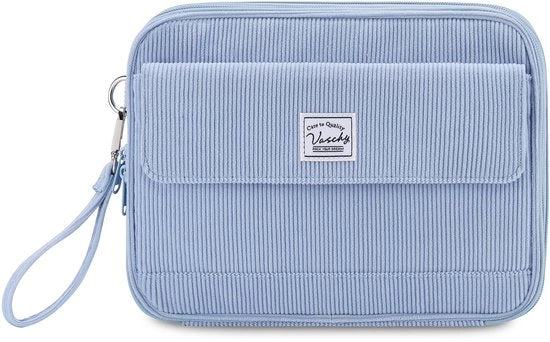 Etui in corduroy, grande custodia per matite da disegno, pennarelli, gomme, grande contenitore, organizzatore, adatto per 192 matite per bambini, adolescenti, studenti, adulti, ufficio