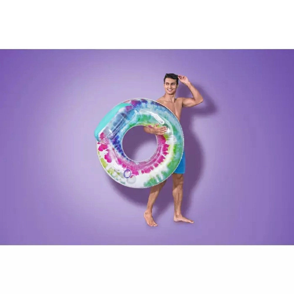 Trade Shop - Poltrona Fashion 118cm Colori Pastello Con Maniglie Portabicchiere Piscina 43637 -