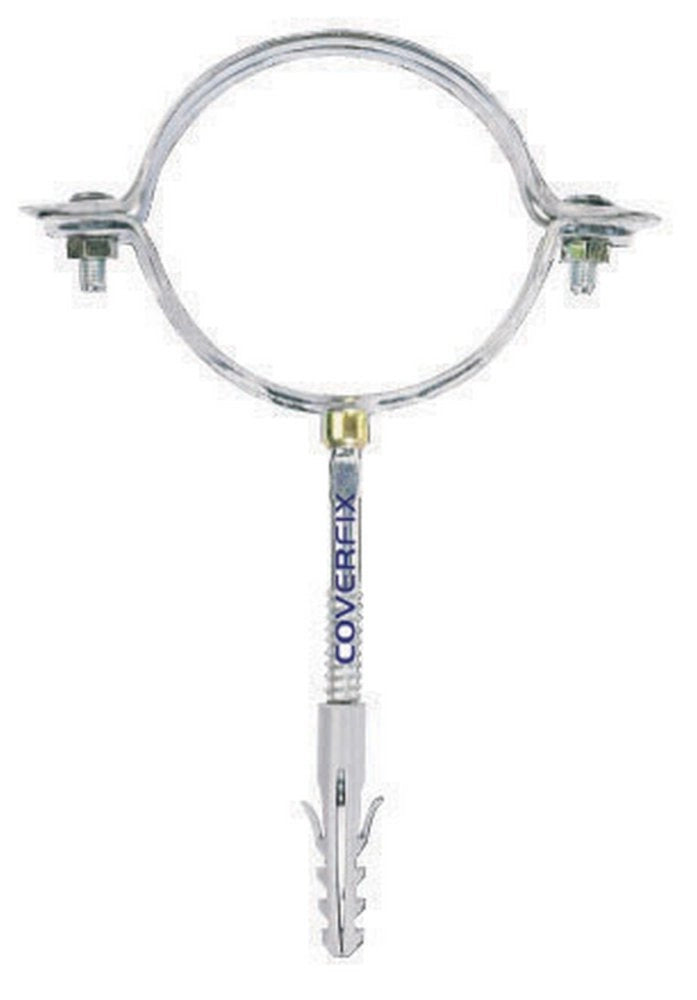 50pz collari x pluviali zincati tondi mm.125 cod:ferx.24488