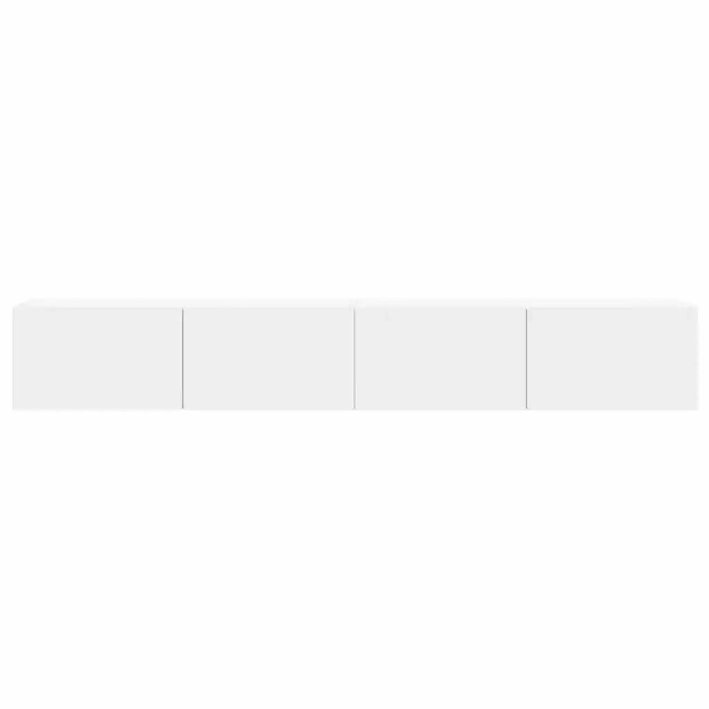 Mobile TV da parete 2 pcs Bianco 98 x 31 x 29,5 cm 892230